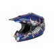 Blue Slasher MX Helmet by G Mac