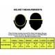 Nitro Akido Safety Helmet in White size chart